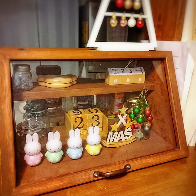 My Shelf,クリスマス,ダイソー,セリア,ハンドメイド,ショーケース,手作り,カウンター上,オーダーメイド,ミッフィー hi---kaの部屋