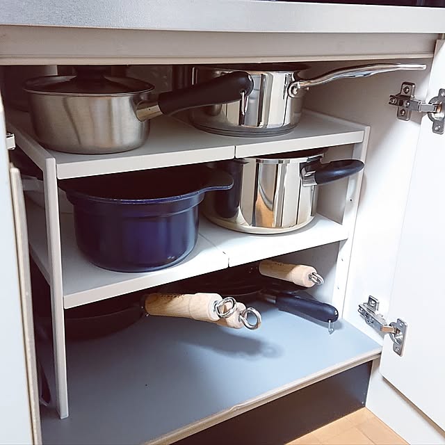 Kitchen,RoomClipショッピング,おうち見直し企画,賃貸インテリア,tower ラック,フライパン収納,鍋収納 yukapppyの部屋