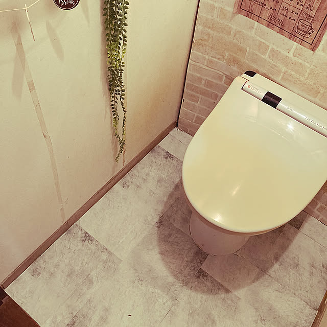 Bathroom,100均,DIY,セリア,カフェ風,フェイクグリーン hiroの部屋