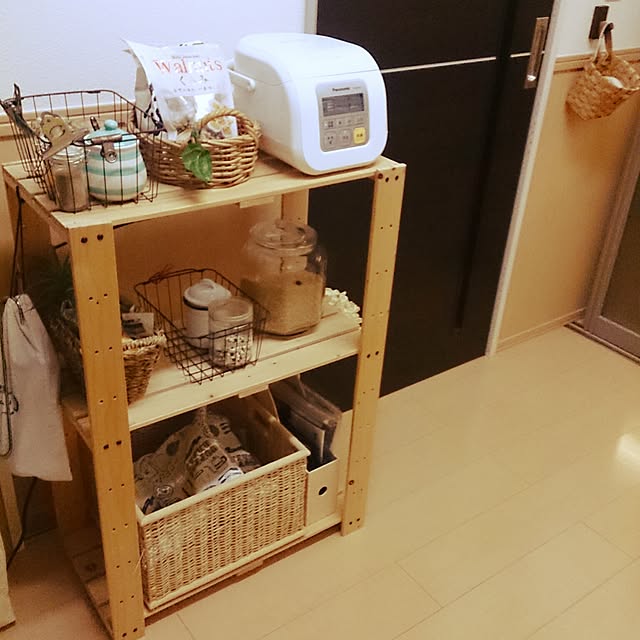 Kitchen,いなざうるす屋さん,賃貸アパート,セリア,ひとり暮らし,ダイソー,無印良品,IKEA,salut!,ピーナッツガラスジャー,kitchen kitchen Kepiparaの部屋