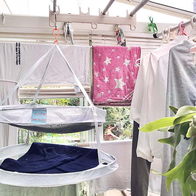 洗濯,衣類干しネット,スリーコインズ,観葉植物,囲いテラス,Bathroom,LIXIL,花壇 手作り,れんが,庭改装中,庭,レンガ tararaの部屋