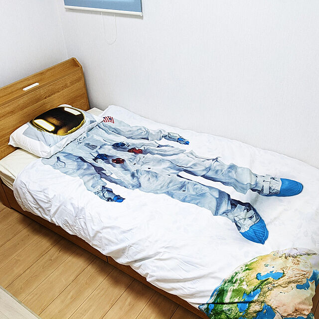 Bedroom,ニトリ,枕カバー,掛カバー,宇宙飛行士のシーツ,子ども部屋 Aikoの部屋