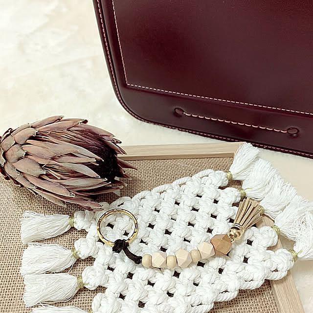 ウッドビーズ,池田屋ランドセル,ラン活,ランドセル,10分でできる,子供がいる暮らし,seria,おうち時間,ドライフラワー,手作り,On Walls m_teeの部屋