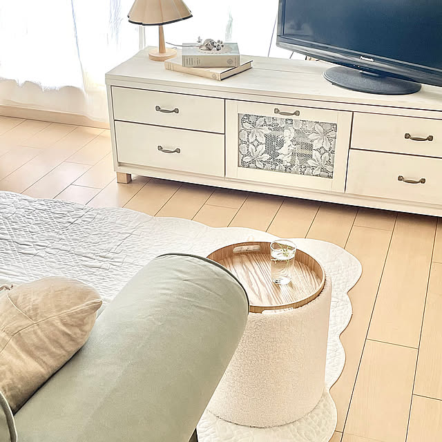 Lounge,収納出来るスツール,サイドテーブル,スツール,テーブルにもなるスツール,当選品,Cainz,カインズ,便利アイテム,ホワイトインテリア,ナチュラルインテリア,白が好き,ホワイトナチュラル,IGやってます mikaの部屋