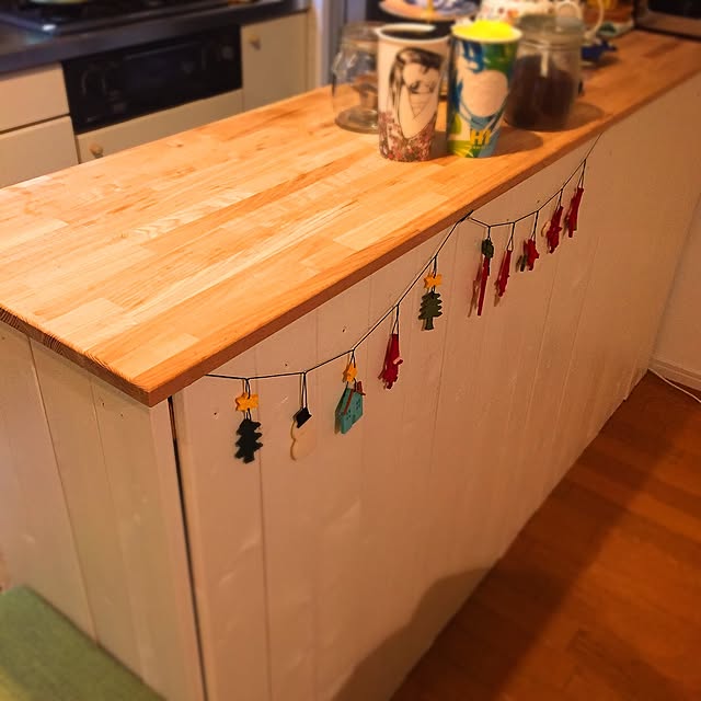 Kitchen,カウンターキッチン DIY,カウンターキッチン,スターバックスタンブラー,クリスマス,DIY,西海岸,西海岸インテリアに憧れ中,雑貨,ハワイ,ニトリ ky0nの部屋