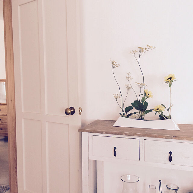 My Desk,生け花,小原流,花のある暮らし Yulaの部屋
