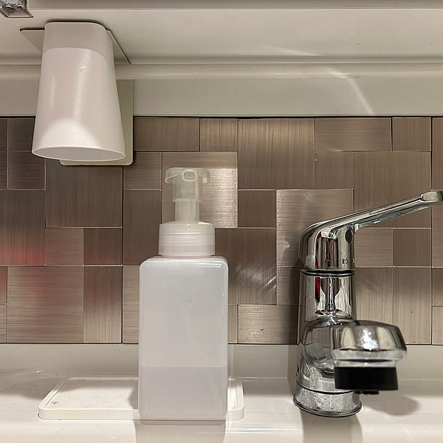 Bathroom,10分でできる,無印良品,ダイソー,100均,ブックエンド,山崎実業　コップ,ニトリ kanamuriの部屋