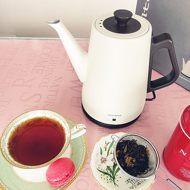 Kitchen,RoomClipショッピング,RCショッピング購入品,レコルト,電気ケトル,ティータイム☕️,ノリタケのカップ&ソーサー puuuの部屋