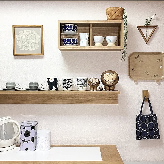 Kitchen,うだまさし,birdswords,リサラーソン,ミナペルホネン,mina perhonen,マリメッコ,marimekko,社宅,社宅住まい,賃貸,スッキリさせたい,スッキリ暮らしたい,北欧,北欧風にしたい,北欧インテリアに憧れる,北欧インテリア,インスタ→yoko___ikechi Y_Yの部屋