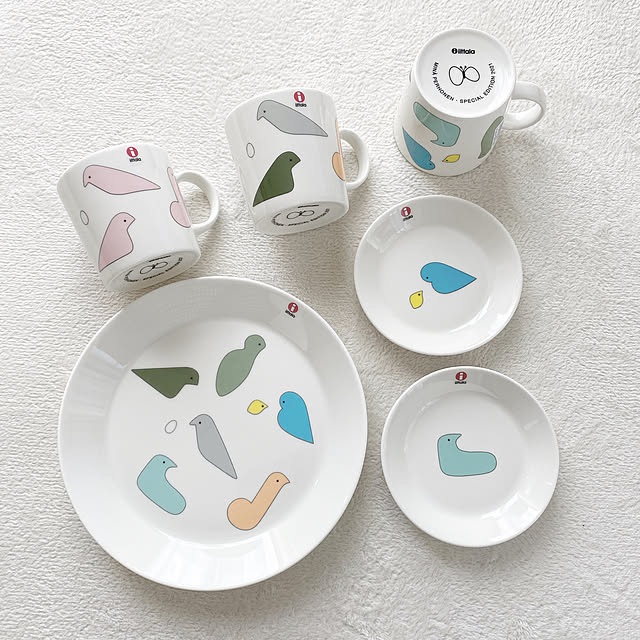 イッタラ食器,食器,iittala×marimekko,イッタラミナペルホネンバード,イッタラ,ミナペルホネン,日々の暮らし,暮らしを楽しむ,築25年,ミナペルホネン食器,Lounge,バード yokoの部屋