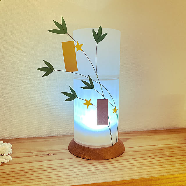 On Walls,たなばた,雑貨,ライト照明,おうち時間,かんたんDIY,のんびり休日,ナチュラルだと思う。,100均工作 imachanの部屋