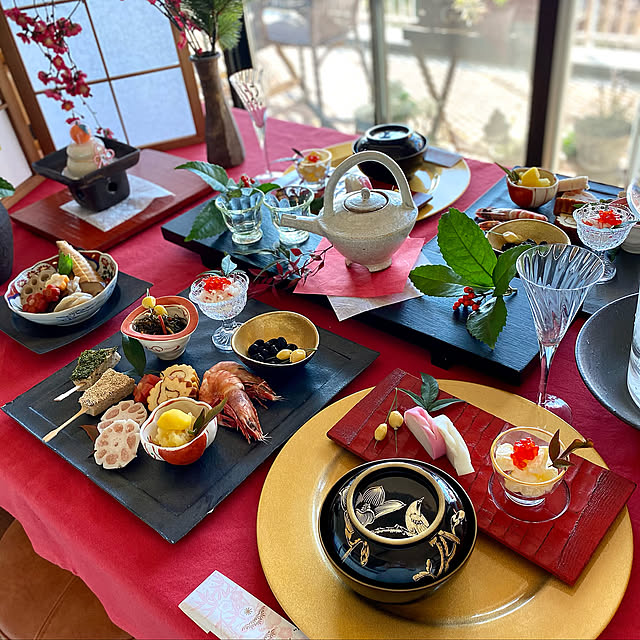 おせち,おせち料理,おうち時間,中古マンション,お正月インテリア,マンションライフ,うつわ好き,料理,テーブルコーディネート,ふたり暮らし,マンション暮らし,My Desk petitlapineの部屋