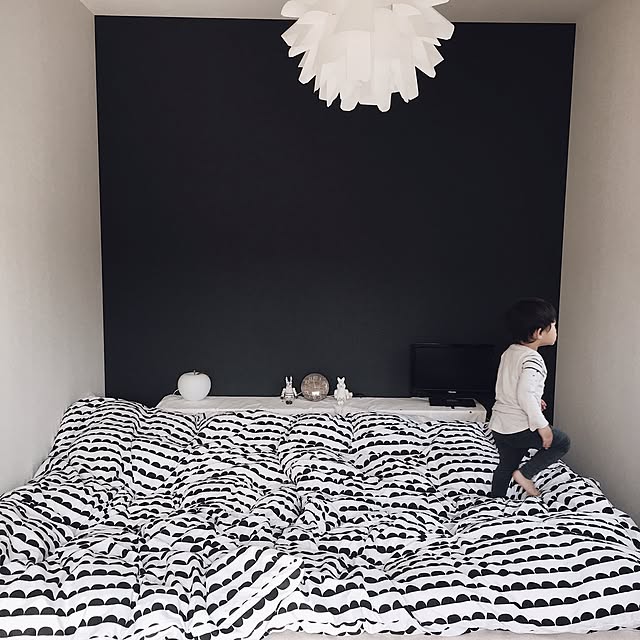 Bedroom,こどもと暮らす。,ig☞chay_ttt,北欧,シンプル,モノトーン,ホワイトインテリア,マイホーム,モノトーンインテリア chakiの部屋