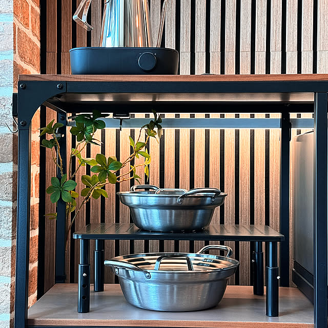 Kitchen,無印良品,キッチンツール,見せる収納,キッチン収納,キッチンインテリア,収納アイデア,ステンレス鍋,丁寧な暮らし,シンプルな暮らし,暮らしの工夫,暮らしを整える,無印良品のある暮らし,卓上鍋 LACROWAの部屋