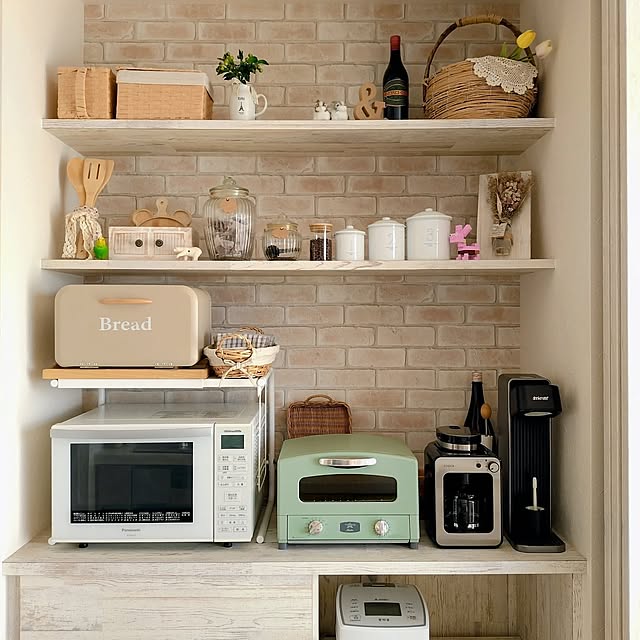 Kitchen,壁紙,レンガ調,ルノン,マイホーム記録,日々の暮らし,子どものいる暮らし,男の子4兄弟,歳の差兄弟,居心地の良い暮らし ri-eの部屋