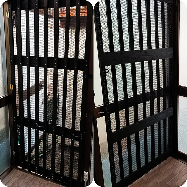 Entrance,木工,ねこのいる生活,再利用できるものは使う,中古物件リノベーション,いたずら猫との暮らし,ペンキ塗りました,ど素人リフォーム,コーナンの常連,網戸DIY HANIWaの部屋