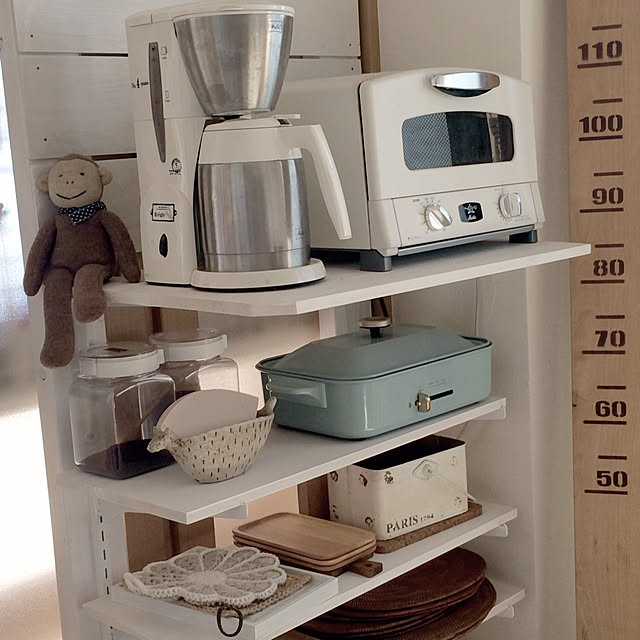 Kitchen,マンションインテリア,マンション暮らし,ディアウォール,2×4,ホットプレート,ブルーノ,オーブントースター,山善電気グリル鍋モニター応募,RC名古屋,RC愛知,RC三重支部,IG→37works,端材クラブ,アラジン,セレクトショップ AQUA,ホッチポッチ atominaの部屋