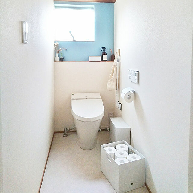 Bathroom,収納,無印良品,ファイルボックス,ファイルボックス収納,トイレットペーパー収納,吊り下げ収納 yukoの部屋