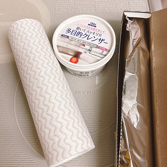 Kitchen,お掃除グッズ,コゲ落とし,多目的クレンザー,いつもいいねやコメありがとうございます♡,みなさんの優しさに感謝❤️,セリア miemekkoの部屋