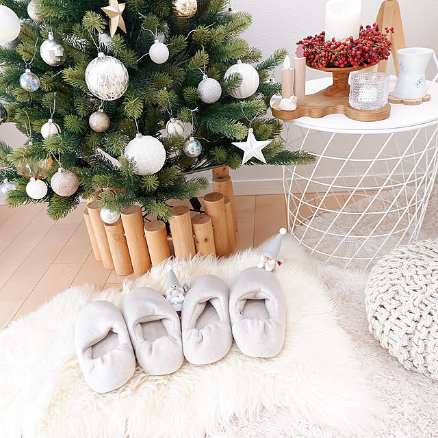 On Walls,もこもこ,リピート品,無印良品,ルームシューズ,ノルディカニッセ,クリスマス,クリスマスツリー,冬支度 myu-の部屋