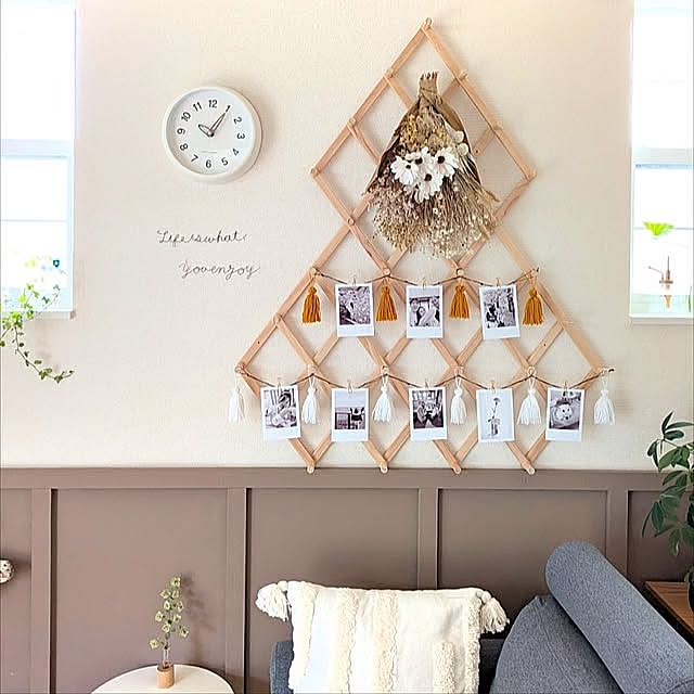 Lounge,IKEA,DIY,DIYが好き,ウォールデコレーション,ナチュラルインテリア,ディスプレイのセンスが欲しい,100均大好き,プチプラインテリア,家具はほとんどDIY✨ mimikoの部屋