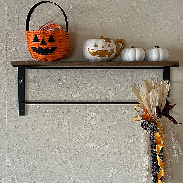 On Walls,クラフトバンド,ダイソー,ハロウィン,かぼちゃ,かぼちゃおばけ,いいね!ありがとうございます♪,グラスジェムコーン,見てくれてありがとうございます♥ Fuku222の部屋