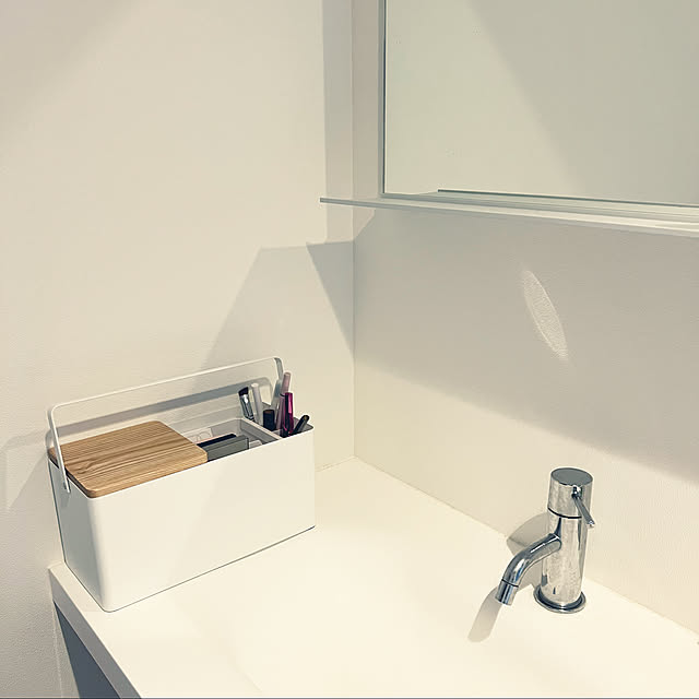 洗面台,メイクボックス,tower,山崎実業,RoomClipショッピング,Bathroom harukoの部屋