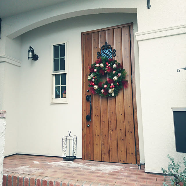 Entrance,三井ホーム,海外インテリア好き,海外の子供部屋に憧れる,クリスマスリース,クリスマスリース☆コストコ☆ Minakoの部屋