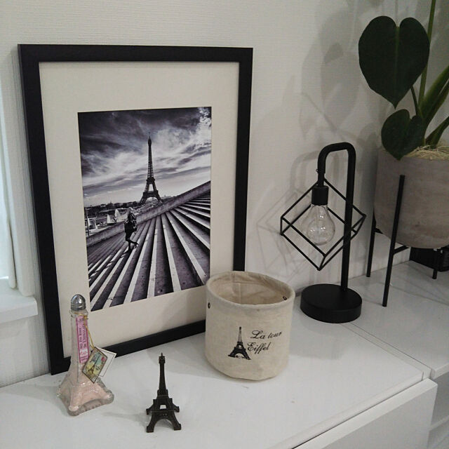 My Shelf,エッフェル塔,モノトーン,フランス好き,パリが好き,ポスター,フォトフレーム orioriの部屋