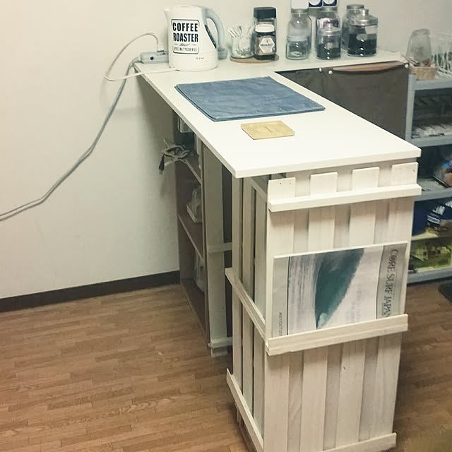 Kitchen,DIY,カウンターキッチン,カラーボックス DIY Mihoの部屋
