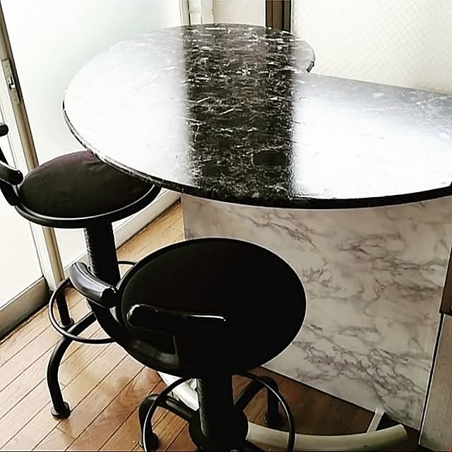 My Desk,リメイクシート,ダイソー,大理石柄リメイクシート（ホワイト）,大理石柄リメイクシートダイソー,大理石柄リメイクシート（ブラック） yuzu21の部屋