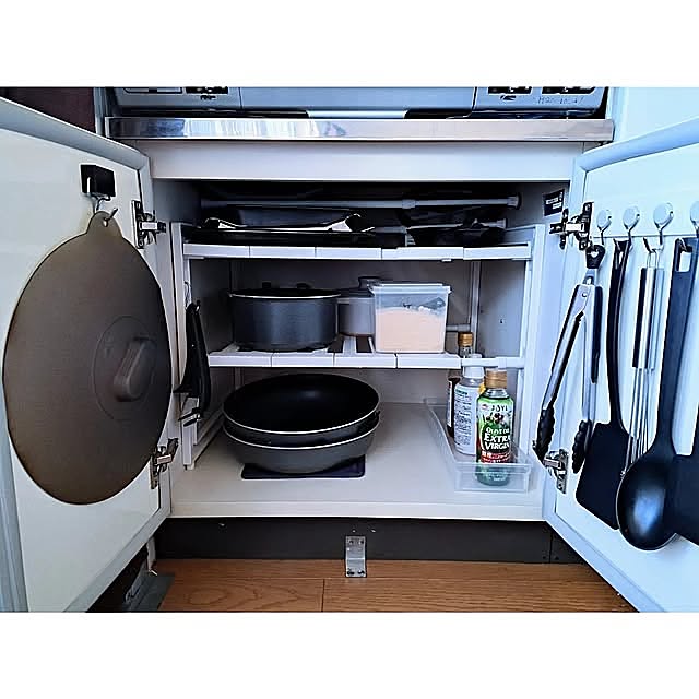 Kitchen,キッチン収納,シンプルインテリア,団地インテリア,シンプルな暮らし,団地暮らし,収納,収納アイデア,台所 waniwaniの部屋