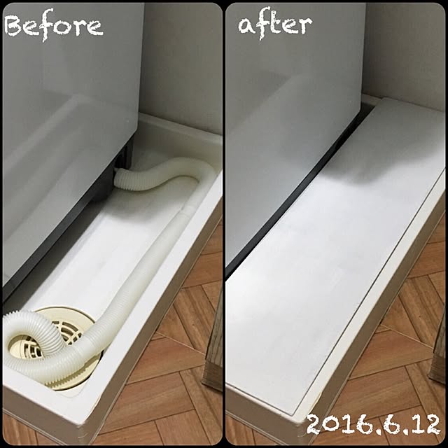 Bathroom,排水口,日立ビートウォッシュ,洗濯機,しただけ airararaの部屋