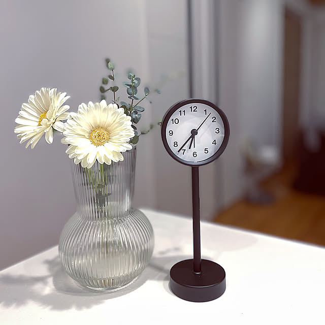 Kitchen,お花のある暮らし,スタンダードプロダクツ,時計,シンプル,シンプルが好き,いいね！ありがとうございます◡̈♥︎,すっきり暮らす,シンプルな暮らし,お花のある暮らし♡ i-chanの部屋