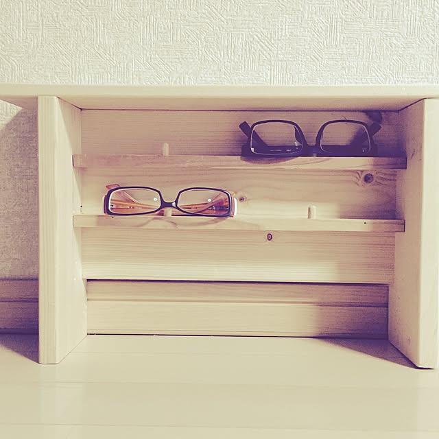 My Shelf,端材シェルフ,端材で作ってみました,端材利用,めがね収納,DIY,作り途中,ハンドメイド moimoiの部屋