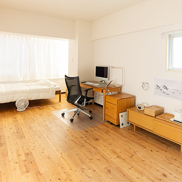 Overview,一人暮らし,シンプル,シンプルライフ,ミニマリスト,ミニマリストに憧れて,無印良品,ワークスペース,ワークデスク small.minimalの部屋