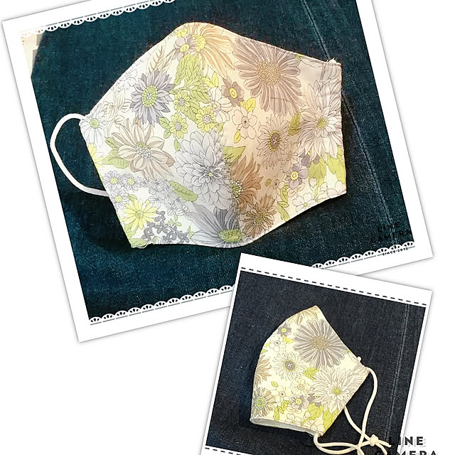 Overview,セリア,マスク手作り,早くコロナが終息しますように ..,カットクロス,ハンドメイド naoの部屋