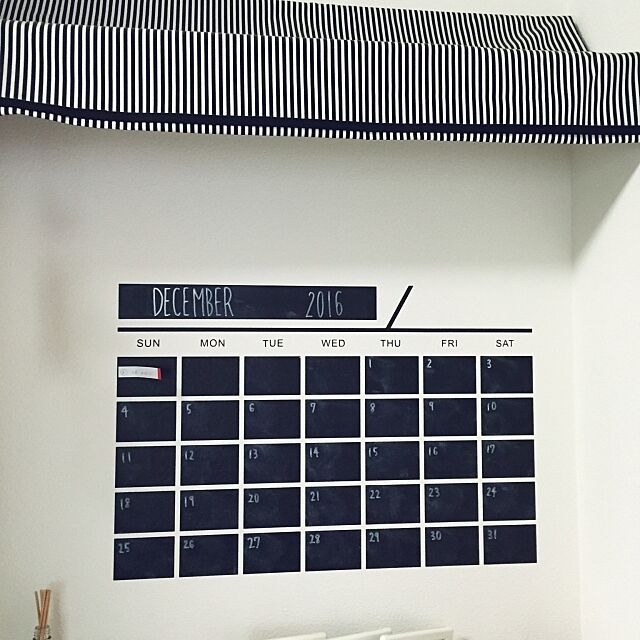 Lounge,黒板シート,カレンダー,モノトーン mutsumiの部屋