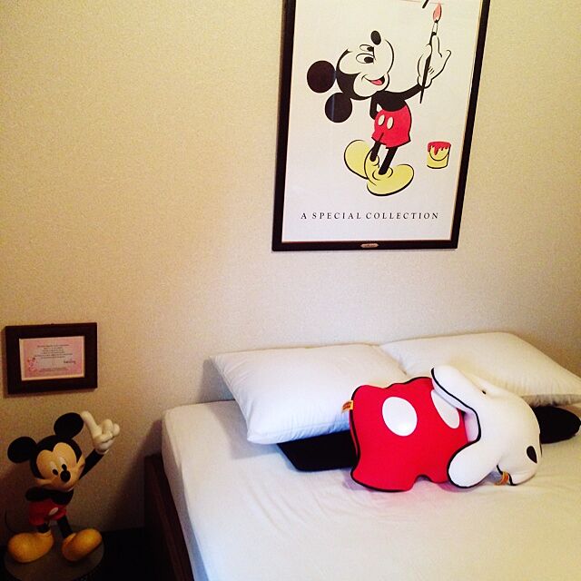 Bedroom,賃貸,無印良品,ディズニー,ミッキーマウス,ディズニーホテルふう,ディズニーストア natsumiの部屋