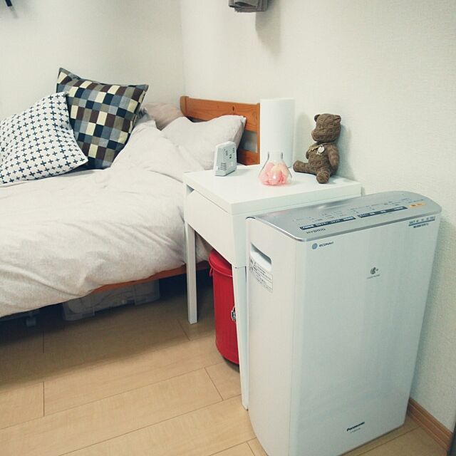 Bedroom,ワンルーム,ひとり暮らし,一人暮らし,除湿機 okachamsの部屋