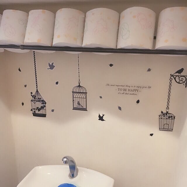 Bathroom,トイレットペーパー収納,100均,セリア,DIY初心者,ナチュラル brownsuger1221の部屋