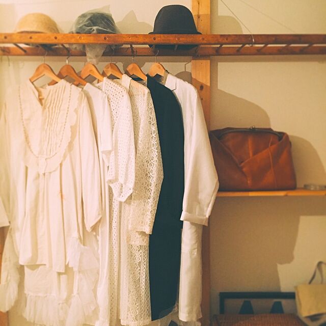 My Shelf,見せる収納,衣類収納,DIY,ラダー b_to_uの部屋