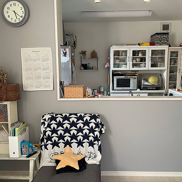 On Walls,壁紙屋本舗,グレー好き♡,DIY namingoの部屋