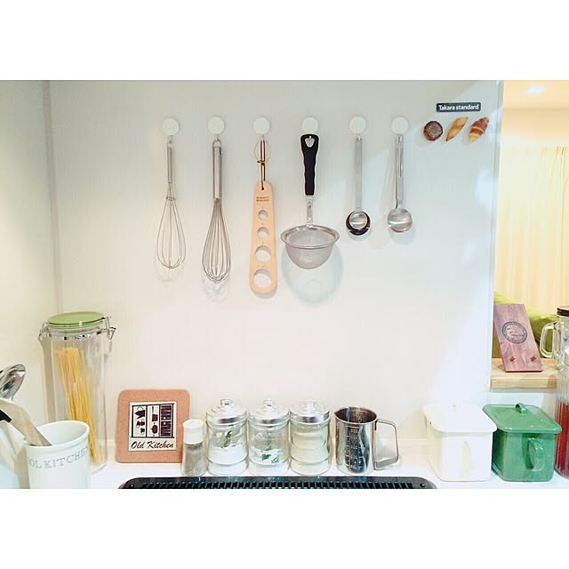 Kitchen,無印,無印良品,マグネット,Instagramやってます,インスタやってます！,kamuhome,インスタ→kamu0411でやってます,マイホーム,シンプル,サリュ,セリア,ナチュラルキッチンアンド,ナチュラル,salut! amu11の部屋