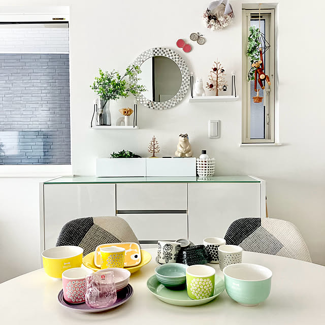 Kitchen,BRUNO,LE CREUSET,イッタラ,マリメッコ,季節を楽しむ暮らし,北欧インテリア,グレーインテリア,ホワイト×グレー,ホワイトインテリア,モノトーンインテリア yu-yuukiの部屋