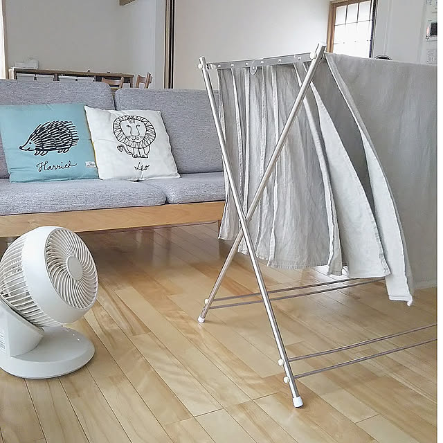 Lounge,部屋干し,バスタオル,リネン,バスタオルハンガー,サーキュレーター mayumi.sの部屋