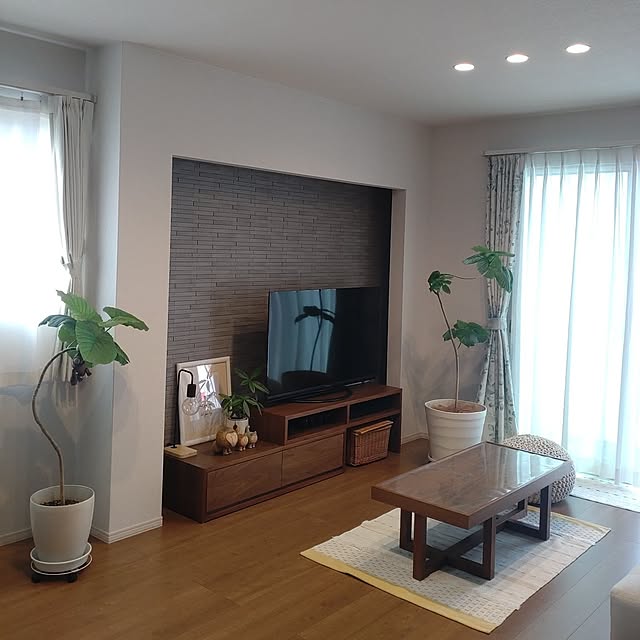 Overview,片付けやすい工夫,暮らしを楽しむ,すっきりとした暮らし,心地よい暮らし,片付けやすい,ダウンライト,エコカラット,アートポスター,テレビボード,リビングテーブル,観葉植物,観葉植物のある暮らし,物を置かない,すぐに片付けれる,ラグ,ラグマット tan5の部屋