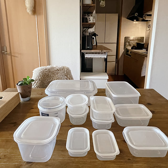 My Desk,プラスチック容器脱！,プラスチック容器,捨て活,無印良品,IKEA,セリア,賃貸,壁面収納,2LDK,2人暮らし,賃貸でも諦めない！,グリーンのある暮らし,バックボードDIY,『RCカントリー倶楽部☆』,ニトリ,WECK,イワキのガラス容器,イワキ,富士ホーロー akoの部屋