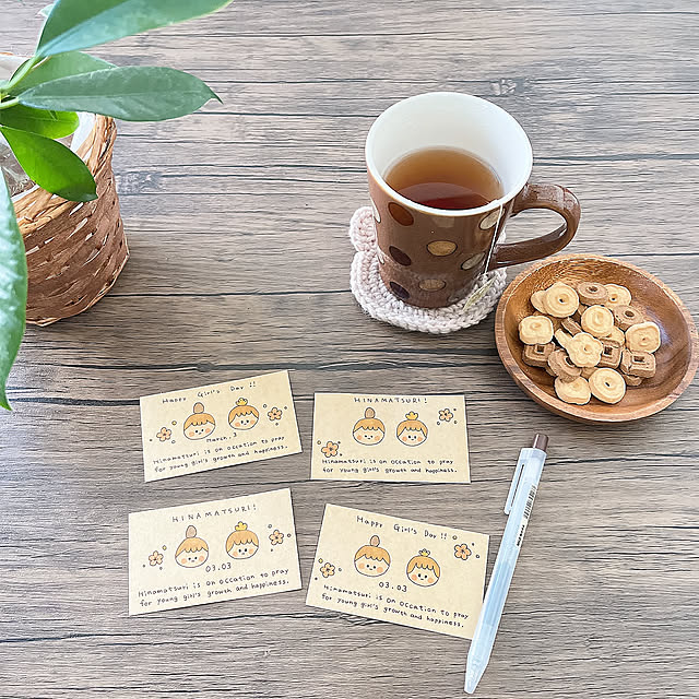 My Desk,節分もまだだけど…,ひなまつり,ひなまつりイラスト,おひなさま,無印良品のボールペン,アルコールマーカー,ゆるかわ,ゆるーい感じ,手描きイラスト,イラスト,ミニチュアダックスと暮らす家,ブラウン大好き♡,あたたかみのあるインテリア ＊,ハンドメイド作家やってます♪,ブラウン多めのわが家,ライリーくん♡,minne -Riley-mama.-の部屋