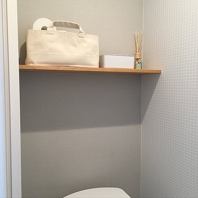 無印良品,ナチュラル,新築一戸建て,グレー好き,グレー,トイレ,Bathroom ha_ru76の部屋